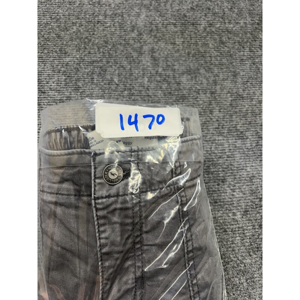 Hollister Low Rise Baggy Cargo Pants Women’s Size 000R Gray Grunge Distressed - Picture 11 of 11